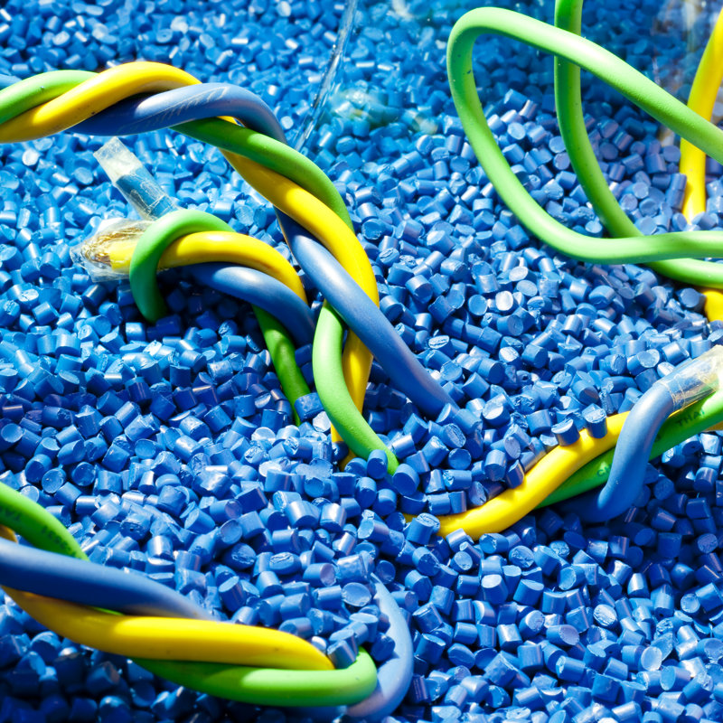 Industrial Plastic Granules - Wrapped Canvas Print, 30cm H x 30cm W