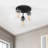 Ayva Glass Semi Flush Mount