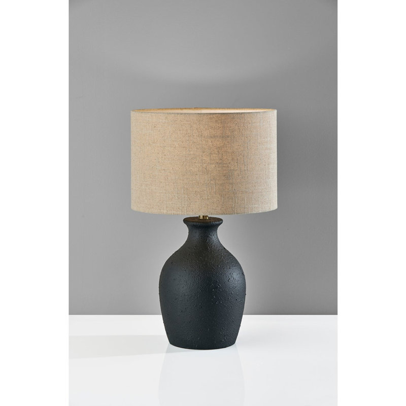 Lampe Erminia, Noir, Brun clair