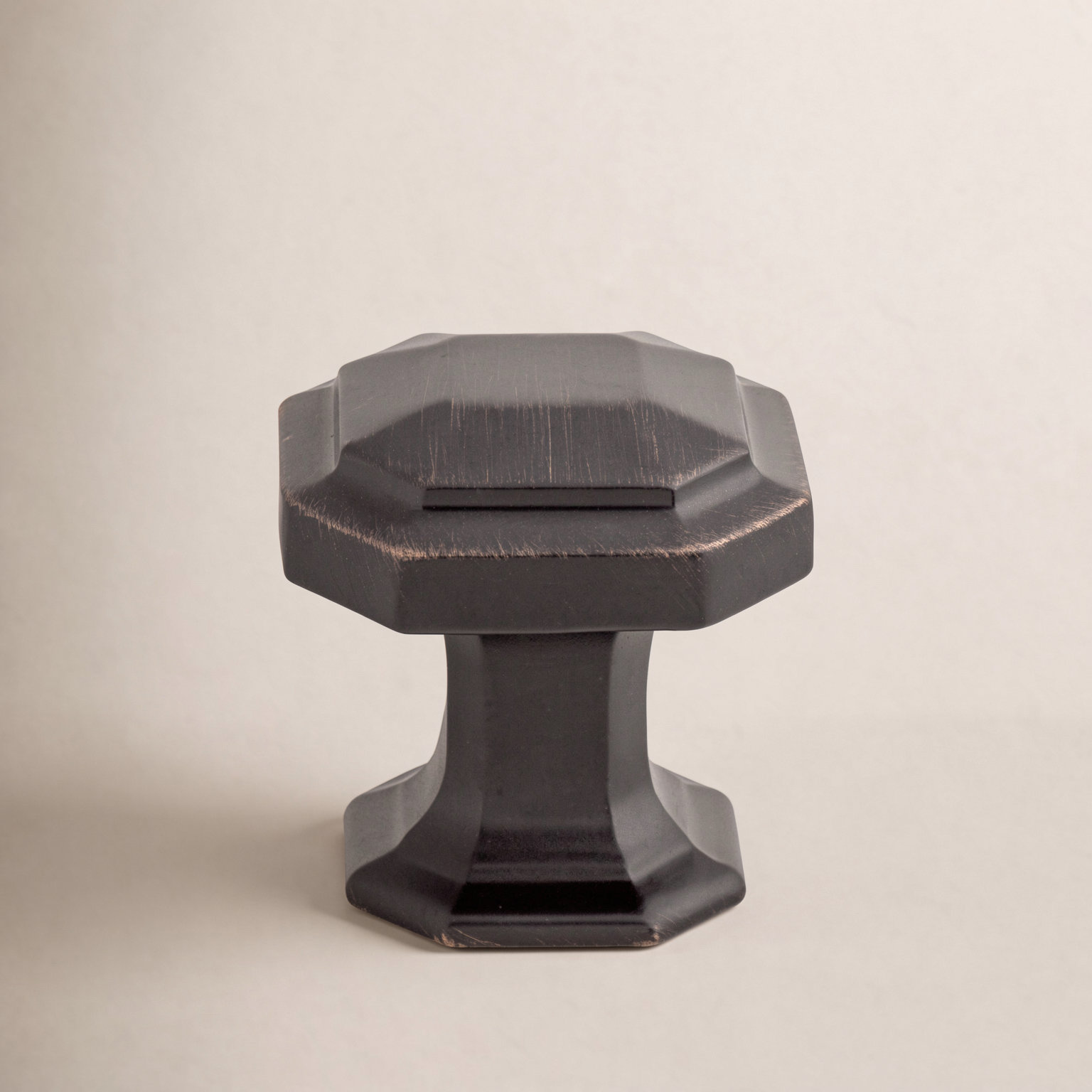 Emerald Round Cabinet Knob, Tuscan Bronze