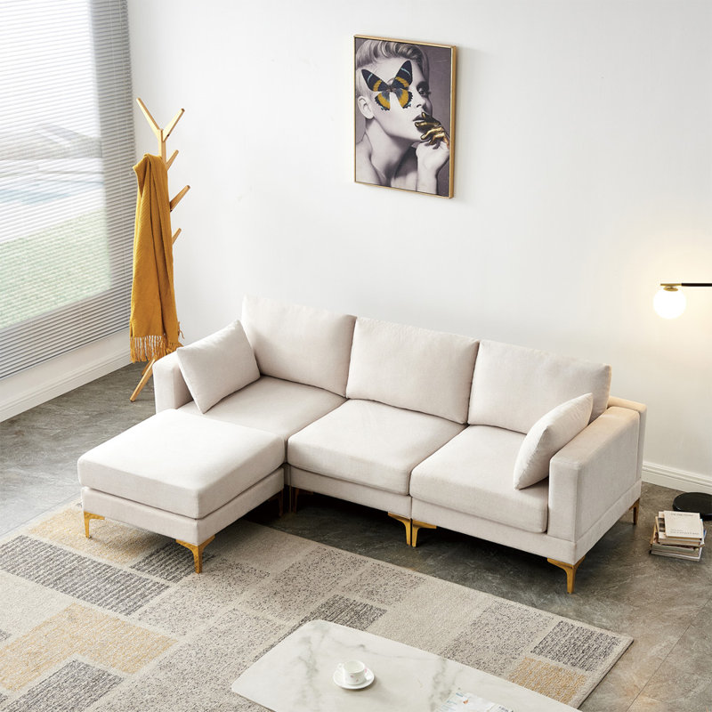 Canapé ADF, Polyester blanc