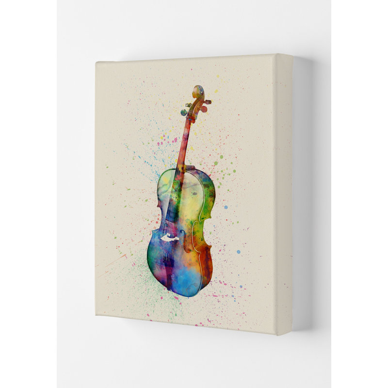 Cello by Michael Tompsett - Print, 84cm H x 59.4cm W x 4cm D, Wrapped Canvas