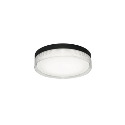 42E7498870664904B47F07155CC66169 Tribeca 16 In. LED Flush Mount Black 120v, 30/35/40k