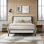 Bed with White Boucle fabric Headboard-861861110