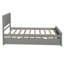 Lit plateforme avec lit gigogne simple, structure de taille simple-92514839