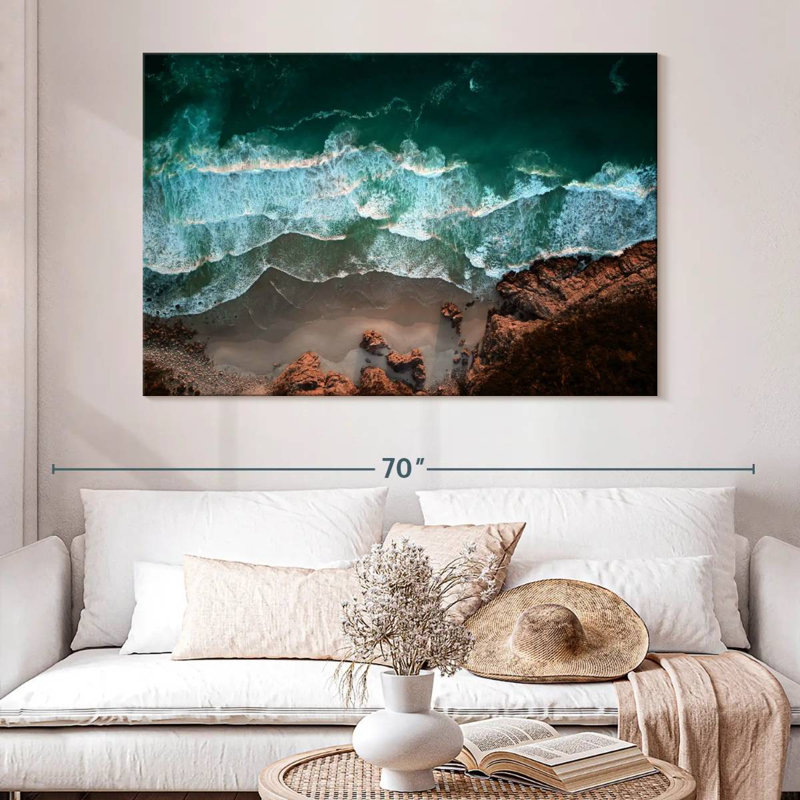 Gillard Coastal Ocean Waves, H 34 po x l 51 po