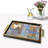 Elegant Glass Tray, 19.7 x 11.4 x 1.4 inches | 100% Durable Glass Construction | Easy to Clean with Damp Cloth | Ideal for Serving, Decorative Display, and Organizing | Stylish Addition to Home Décor-1842612368