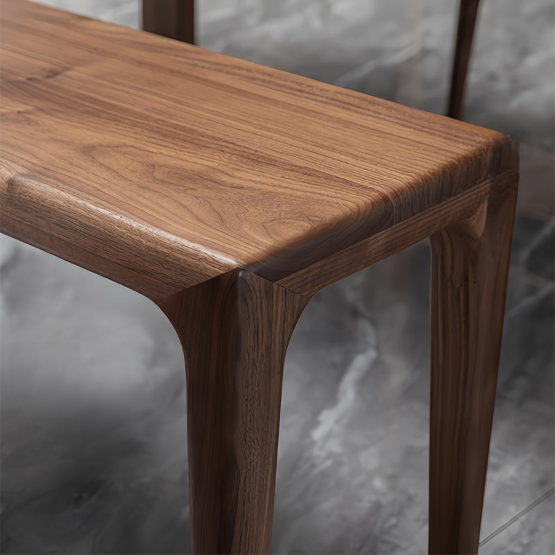 Banc en bois massif Nassim, H 17,71 po x l 61,02 po x P 11,81 po