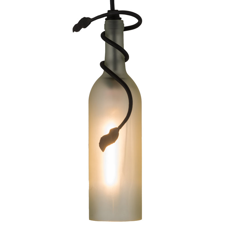 Greenbriar Oak 1 - Light Pendant, Frosted White, 84" H x 2" W x 2" D