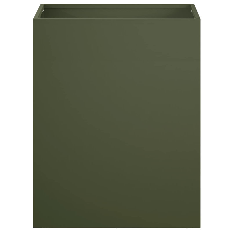Planter, 40cm H x 40cm W x 30cm D, Olive Green, 2