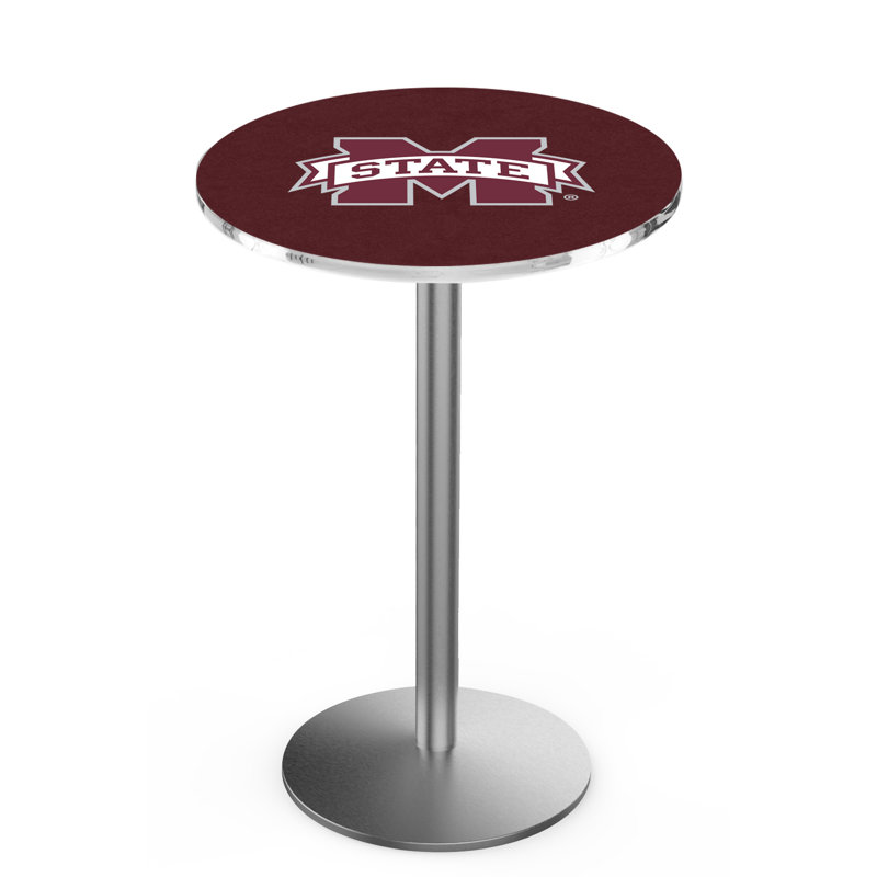 Table bistro NCAA, Acier inoxydable, Mississippi State University