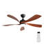 52 Inch Modern Ceiling Fan With 3 Color Dimmable Led Light 5 ABS Blades Remote Control Reversible DC Motor-800012109-800012106