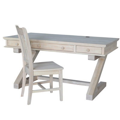 Nida Solid Wood Executive Desk
