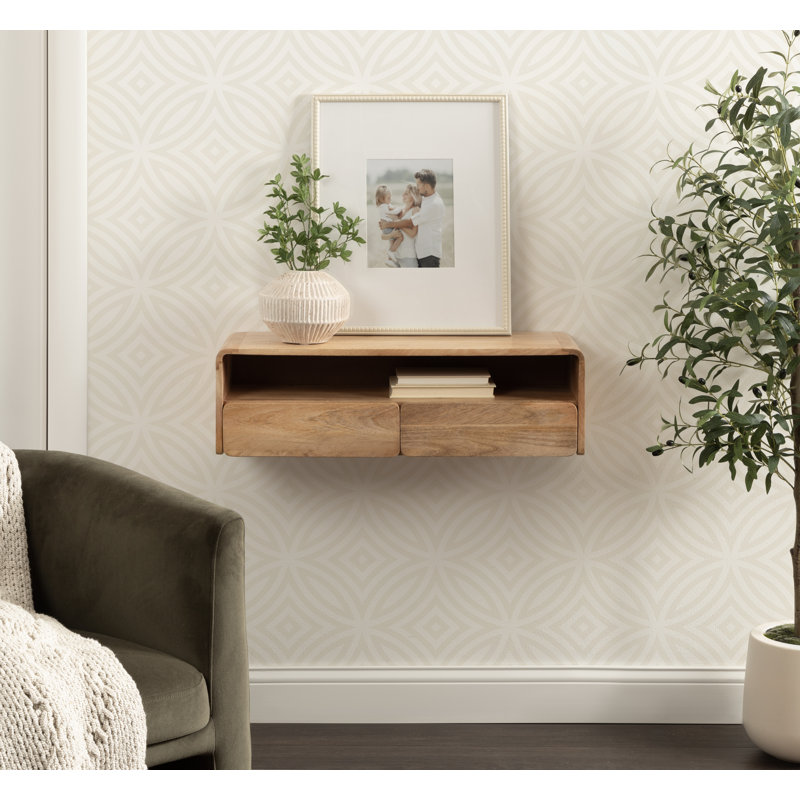 Console flottante avec rangement Kato, Naturel
