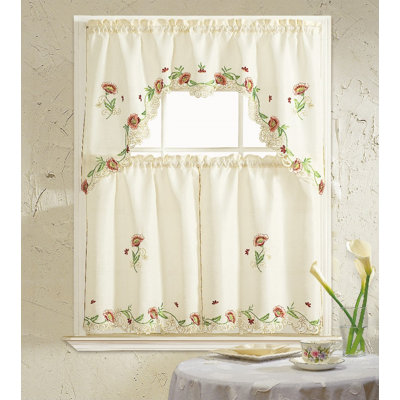 Skipworth Floral Swag Kitchen Curtain