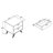 Caden Sheldon Dark Grey And Gold Finished Wood 2-Drawer Nightstand
