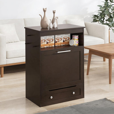 Contenant de nourriture pour chien, armoire de rangement pour station d'alimentation pour animaux