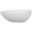 Baignoire autoportante de 67 po à surface solide, baignoire de trempage autoportante en résine d'ingénierie de luxe avec trop-plein et bonde escamotable pour salle de bain contemporaine, blanc mat 24S02-67MW
