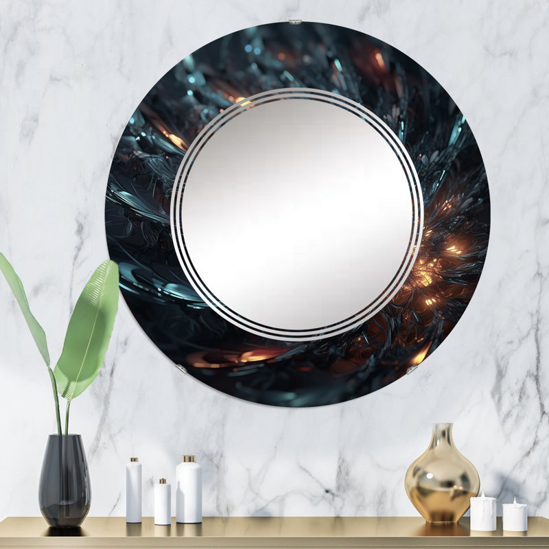 Miroir mural rond Boscawen, 32 po x 32 po