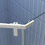 Porte de douche pivotante, avec verre trempé, cabine de douche néo-angle sans cadre