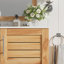 Meuble-lavabo classique avec lavabo en céramique Mid-Century et rangement spacieux