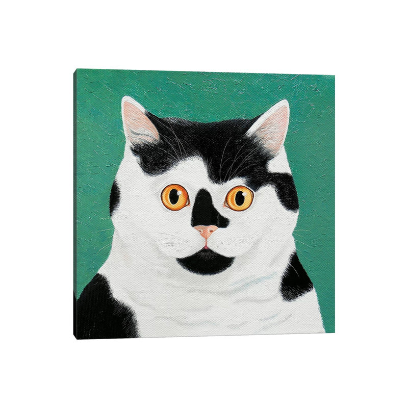 Moomoo by Vicky Mount - Painting on Canvas, 45.72 cm H x 45.72 cm W x 1.91 cm D, Wrapped Canvas
