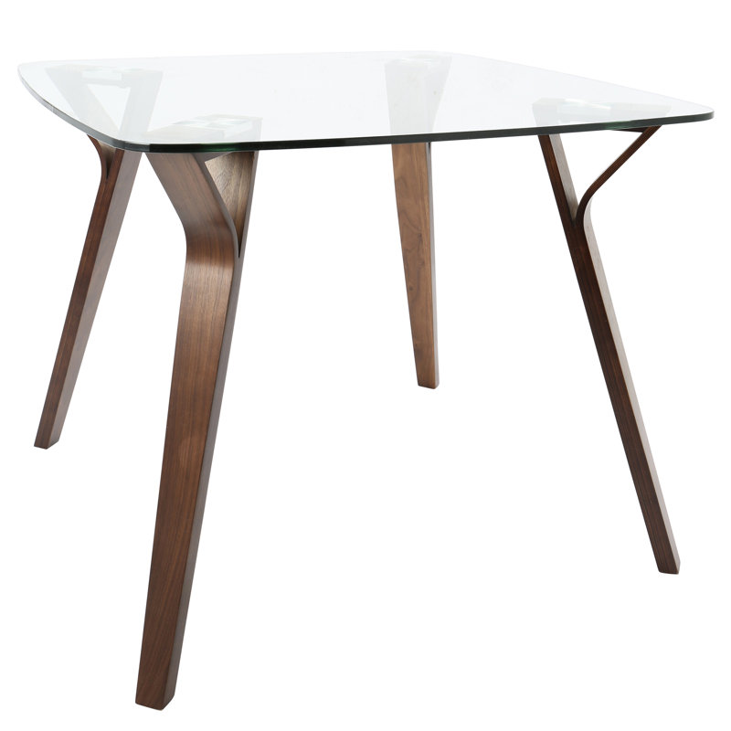Table de salle à manger Mid-Century moderne en verre par LumiSource