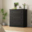 Commode 3 tiroirs, commode à tiroirs, commode en bois Albion pour garde-robe et salon Albion-1019450094