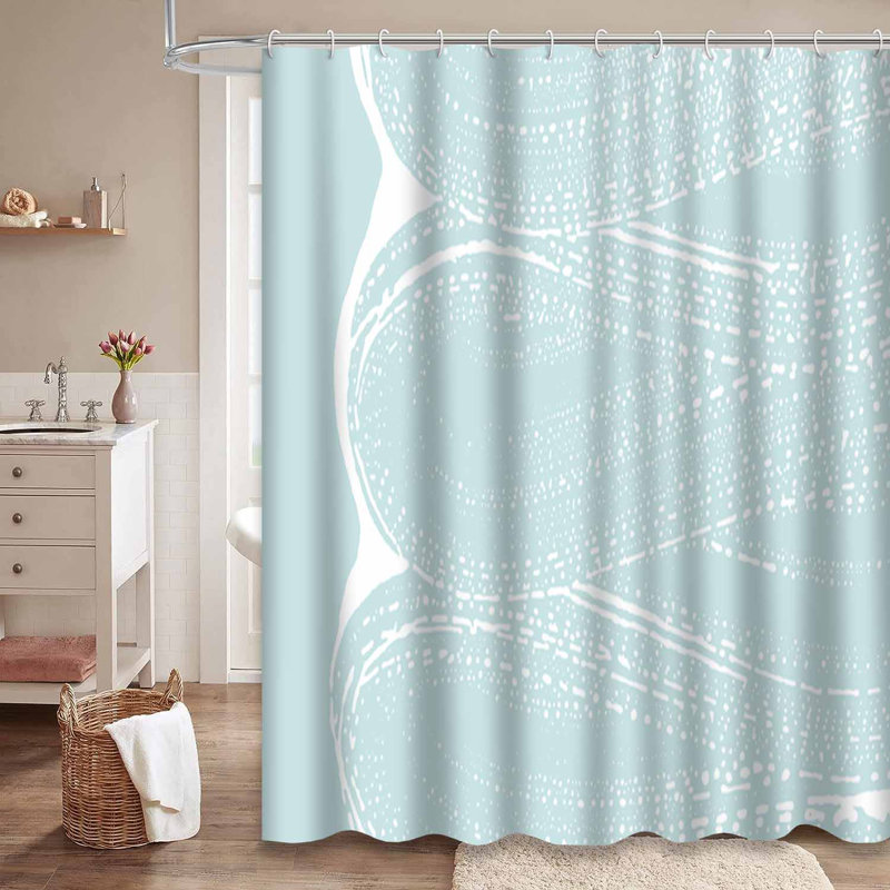 Rideau de douche Grunge Trace Abstract Art, L 72 po x l 84 po