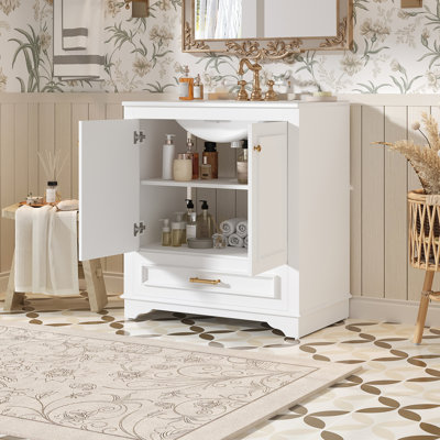 Meuble-lavabo 30 po avec lavabo en céramique