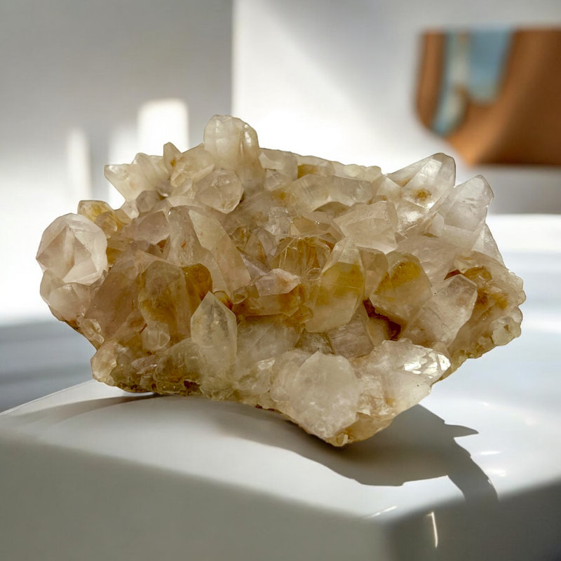 Quartz himalayen terreux