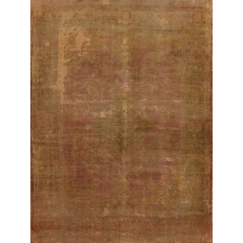 Tapis à teinture végétale Oushak pré-1900 10 x 12