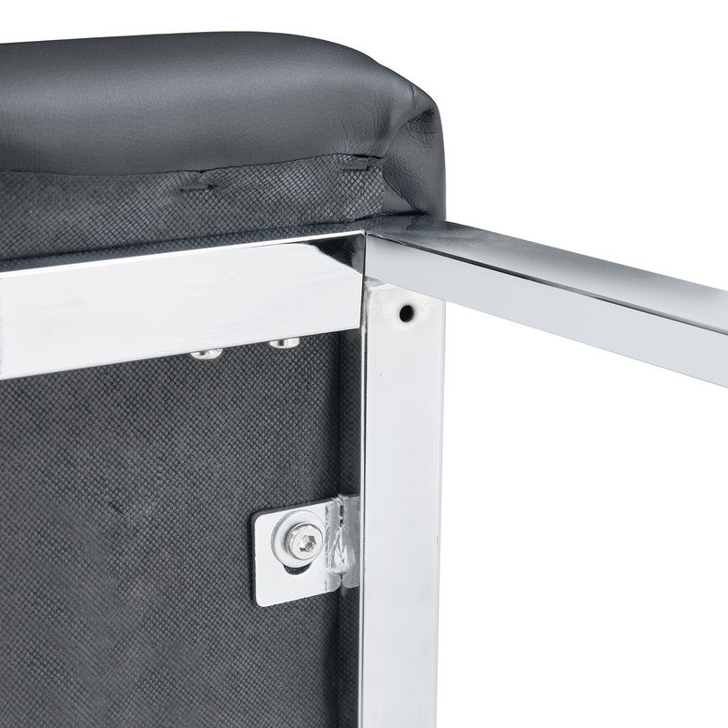 4 chaises de bureau robustes en fer