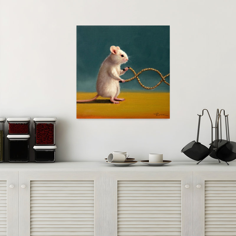 Gym Rat, art urbain contemporain, H 18 po x l 18 po
