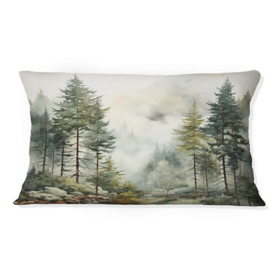 Coussin Pine Tree Misty Morning II