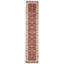 Hand-Knotted High-Quality Red and Ivory Runner