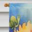 Chrysanthèmes dans un drapeau de maison aquarelle