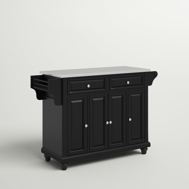 Haslingden Kitchen Island, Black