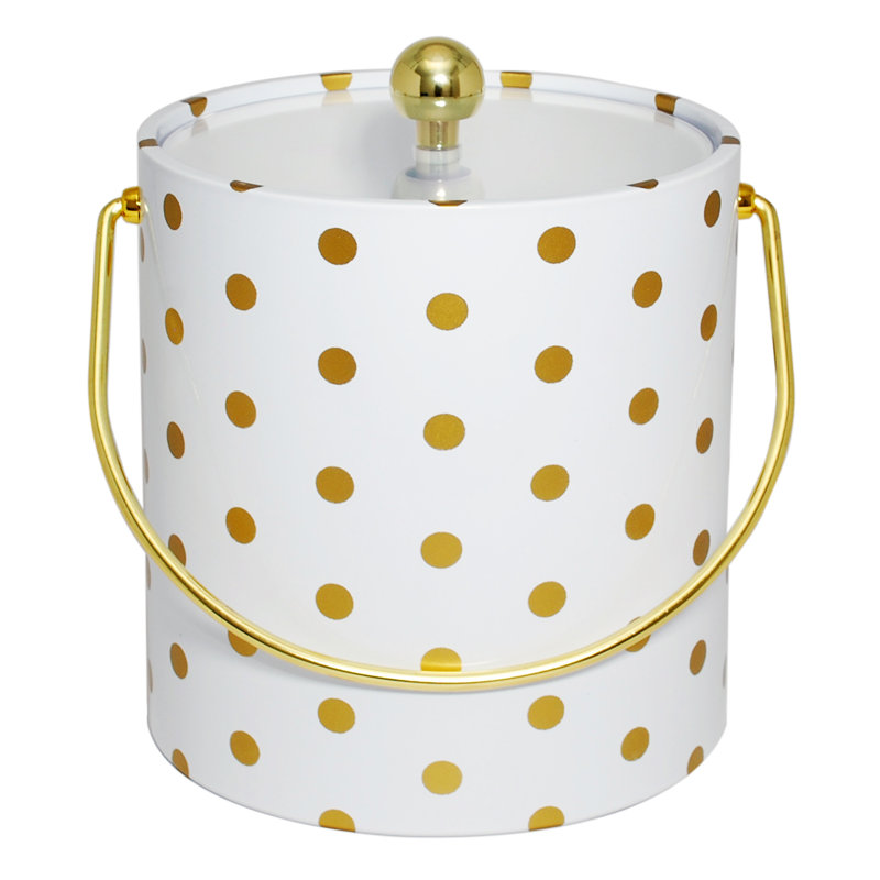 Champney Metal Ice Bucket, White