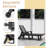 Outdoor HDPE Reclining Lounge Chaise With Wheels & Cup Holder-402390992