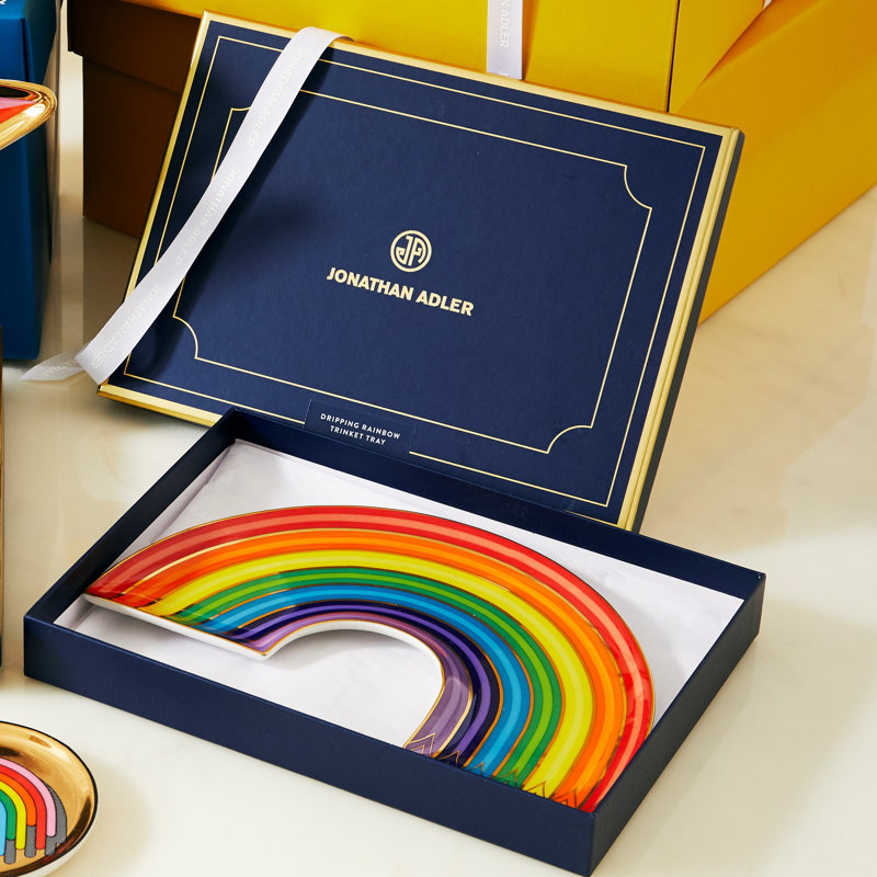 Dripping Rainbow Trinket Tray