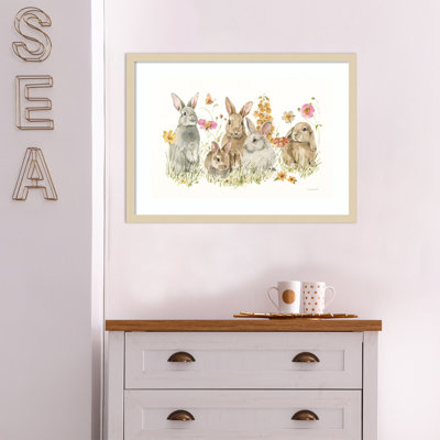 «Arvol Bunny Hop On Spring I», encadré sur papier par Lisa Audit Print