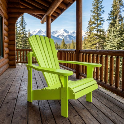 Weathercraft Classic Solid Wood Adirondack Chair – 14 Sherwin-Williams Finish Options, Outdoor Patio Seating