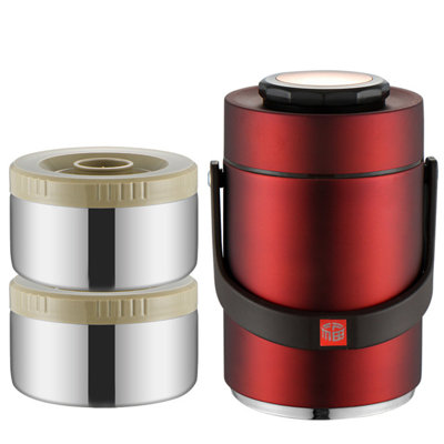 Thermal For Hot Food,1.5L Bento Lunch Box,2-Tier Stackable Insulated Food Jar,Portable Stainless Steel Food Container,Leakproof Insulated Lunch Container For Hot Food,For Office Picnic Travel