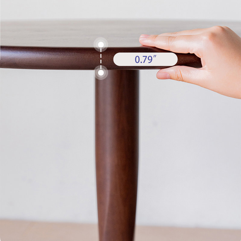 Walnut Round Solid Wood Dining table