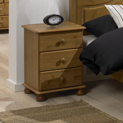 Grazierville 44cm W Solid + Manufactured Wood Bedside Table