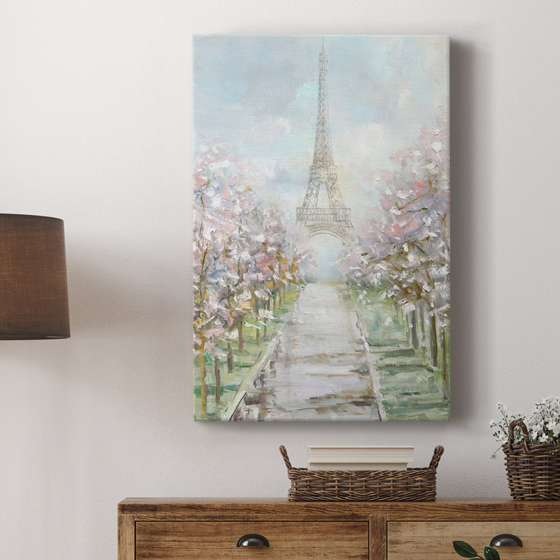 Paris Trees -Gallery Wrapped Cavas, 60" H x 40" W