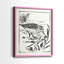 Linocut Style Seabird III - reproduction encadrée de qualité supérieure - prête à être accrochée - aucun clou requis - aucun clou requis-1685970793-1685970776