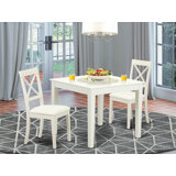 Osakis - Person Solid Wood Solid Wood Top Four Leg Dining Set