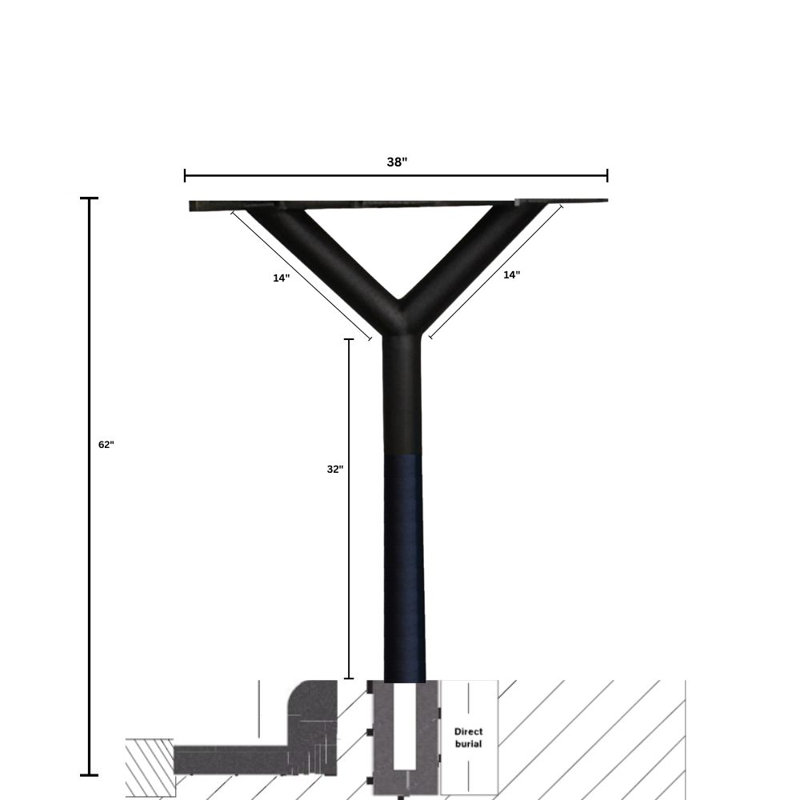 Penfield 62'' H Multi-Mount Post
